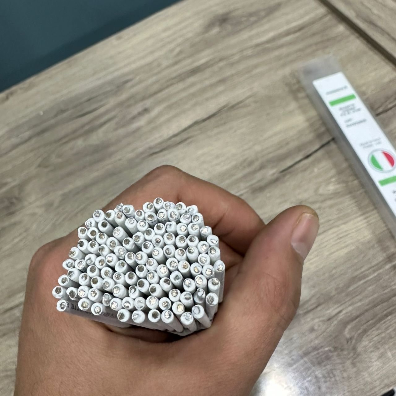 BOITE 1KG 110BAGUETTES ARGENT 6 Pourcent ENROBEE DE SOUDURE P5 PHOSMETO5 MADE IN ITALY